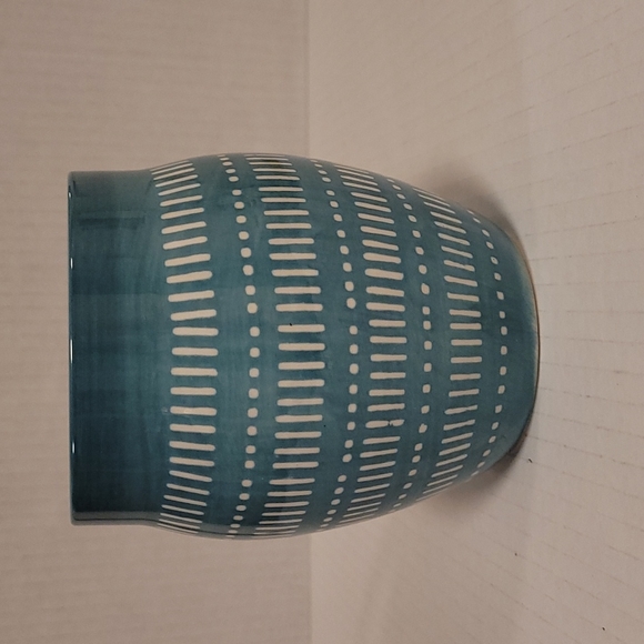 Set of 4 Gorgeous Ankara Turquoise and Orange Mugs - Picture 6 of 11